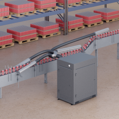 1500/min Enclosed Drying System - Twist Conveyor